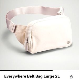 Lululemon Everywhere belt bag, large 2L White Opal